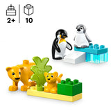 Lego duplo 10442 familles d'animaux sauvages pingouins et lions