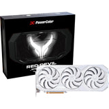 Carte graphique Powercolor Radeon RX 9070 XT Red Devil Spectral White 16 Go GDDR6 (blanc, RDNA4, GDDR6, 3x Display Port, 1x HDMI)