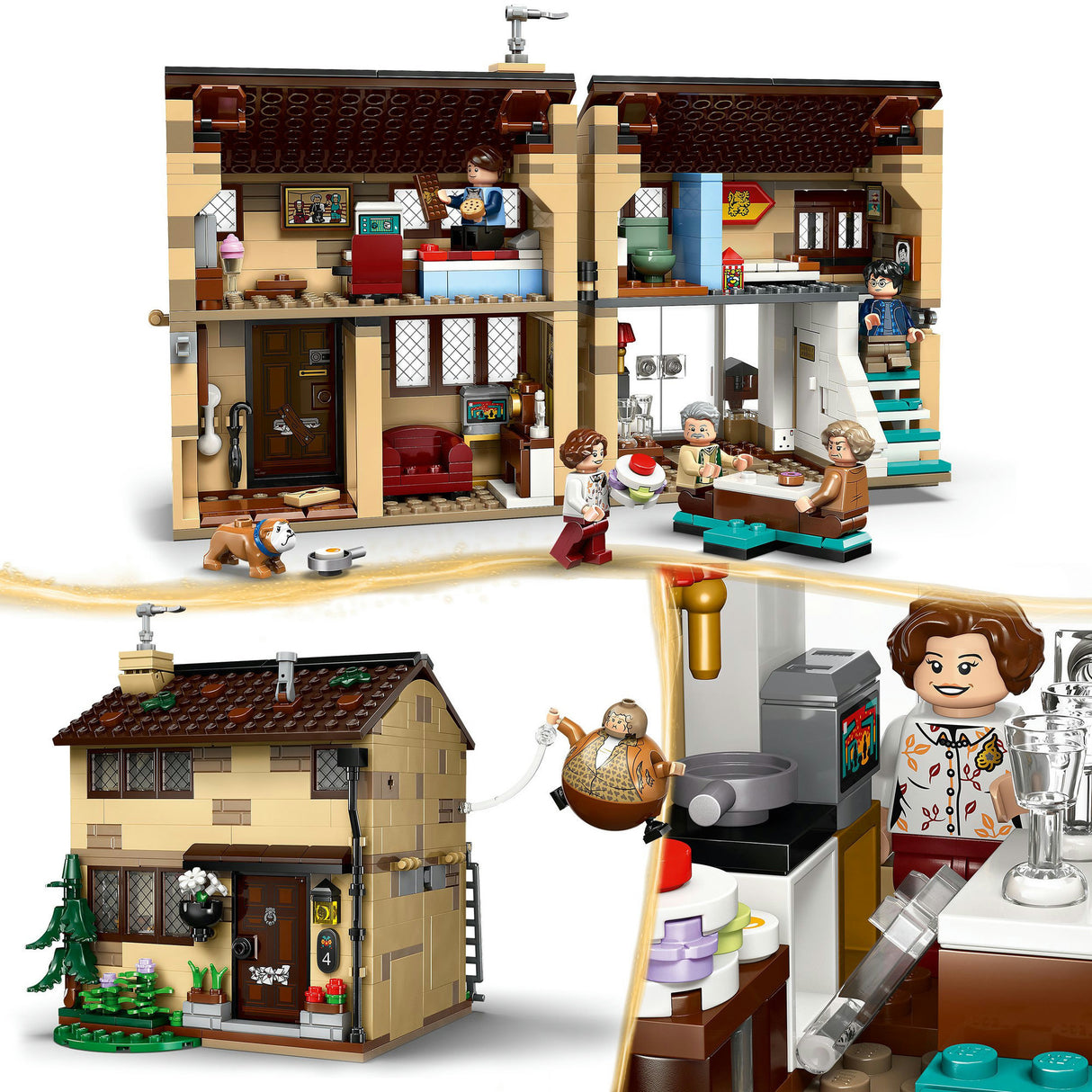 Lego Harry Potter Privet Drive : Kit de construction La visite de tante Margot - 76451