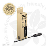 Adaptateur Club 3D USB-C vers Triple HDMI MST Hub 4K60Hz (Noir)