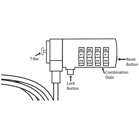 Act Connectivité Locktop Lock avec code numérique AC9015