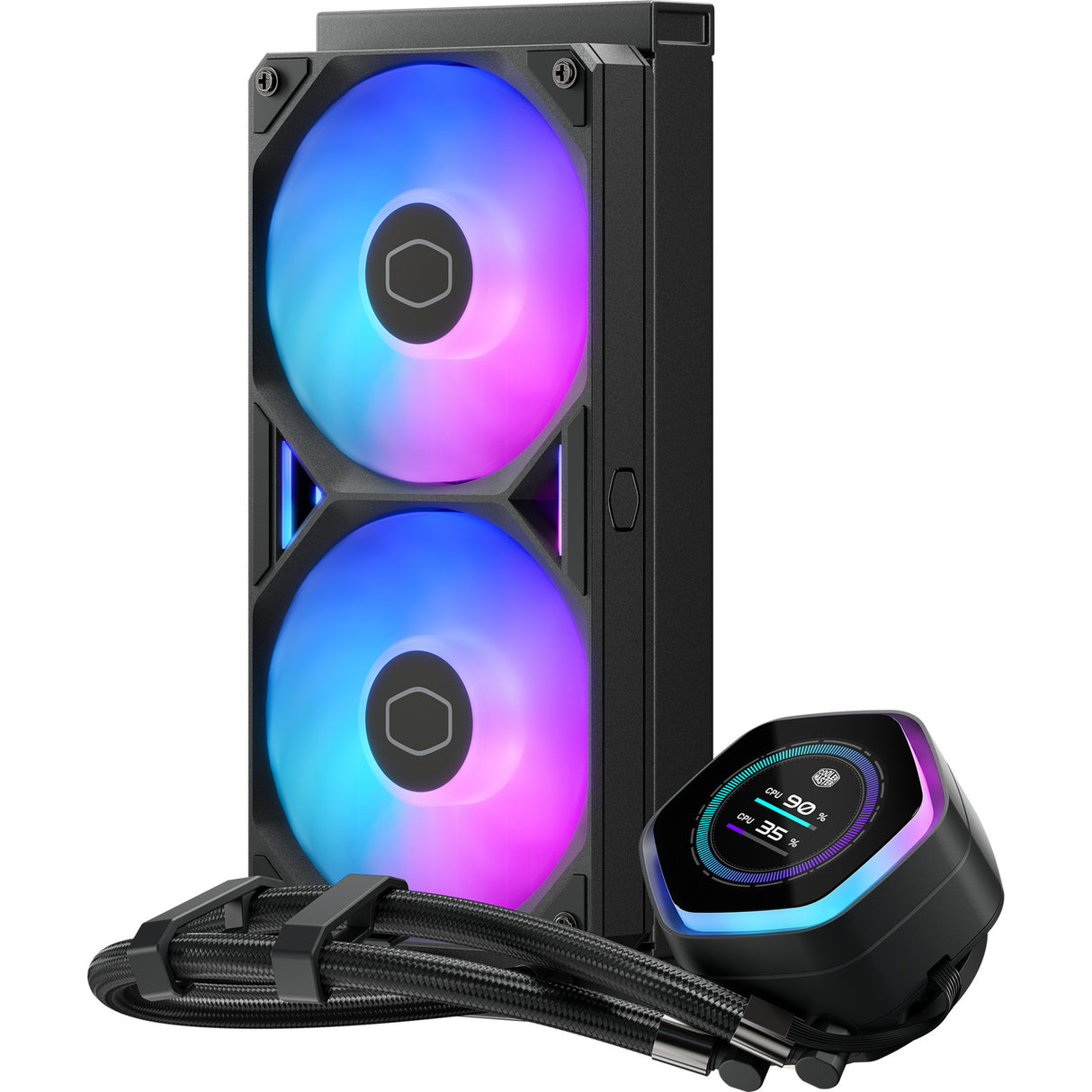 Cooler Master MasterLiquid 240 Atmos II LCD ARGB Refroidissement par eau (Noir)