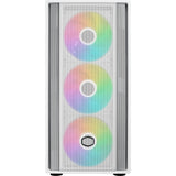 Boîtier tour midi Cooler master masterbox 600 (blanc | 2x USB-A | 1x USB-C | RGB | verre trempé)
