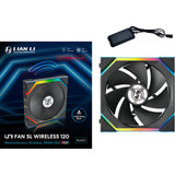 Lian Li Uni Fan SL120 Ventilateur de boîtier RVB à lame inversée sans fil (Noir, 120 x 124,5 x 28 mm, PWM)