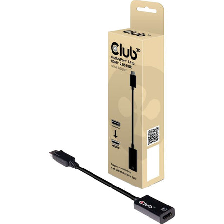 Adaptateur actif Club 3D DisplayPort 1.4 > HDMI 2.0B HDR (noir)