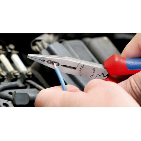 Knipex pince à câblage noire atramentisée avec revêtement plastique 160 mm - 1301160