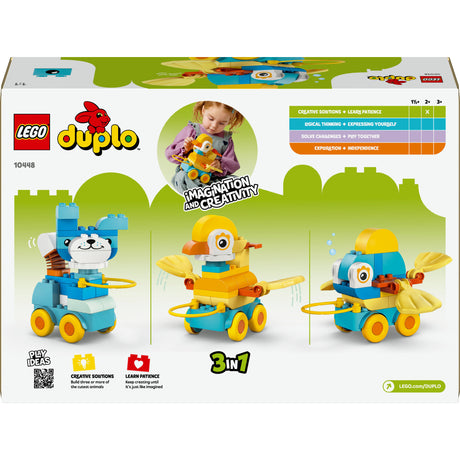 Lego Duplo 10448 Jouet 3 en 1 pour tout-petits Animaux sur roues
