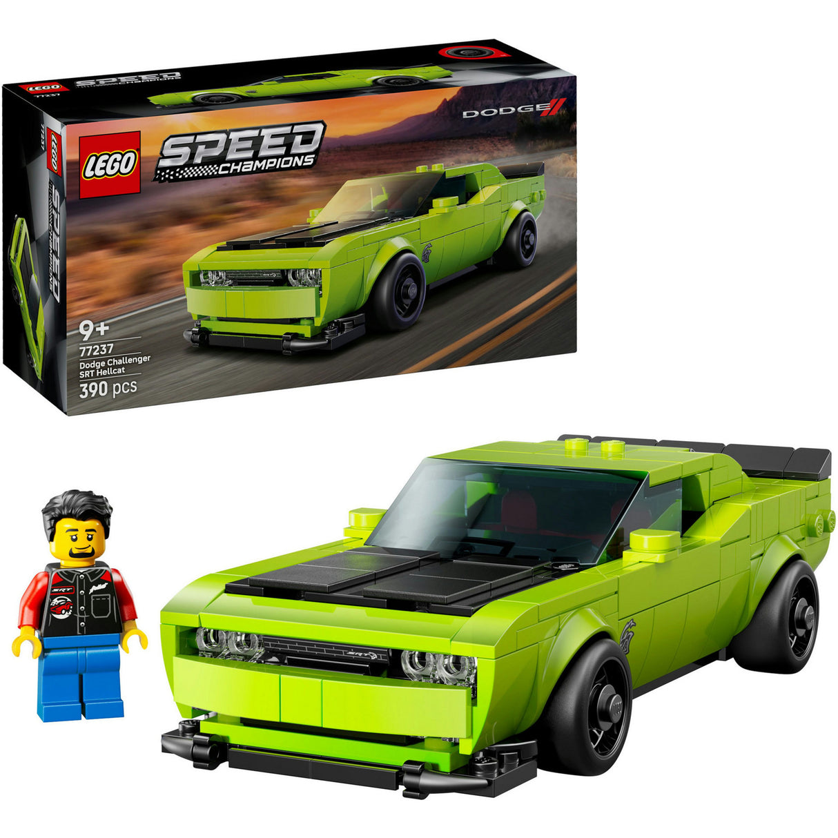 Lego ® Speed Champions Dodge Challenger SRT Hellcat Voiture de sport - 77237