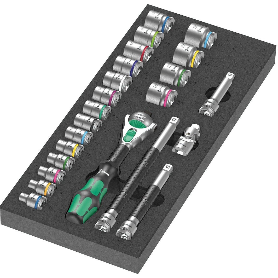 Wera 9721 Insert moussant avec 8000 B Zyklop RA