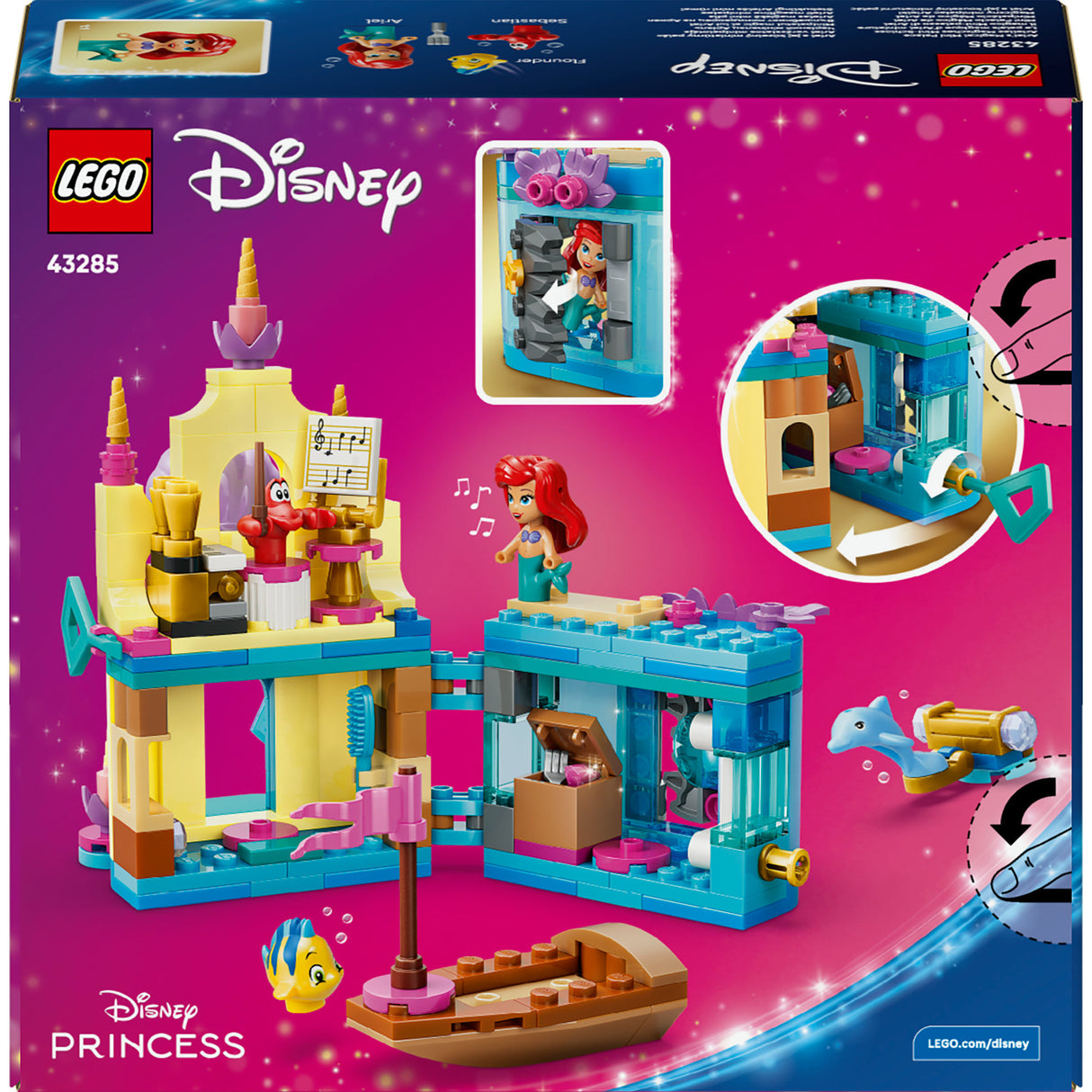 Lego Disney Princess 43285 Le mini palais magique d'Ariel
