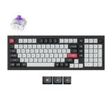 Clavier personnalisé sans fil Keychron q5 he qmk (noir, disposition américaine (qwerty), nébuleuse magnétique à double rail gateron, 96 %, LED RVB, pbt double-shot osa, échange à chaud, bouton, 2,4 GHz | Bluetooth 5.1 | USB-C)