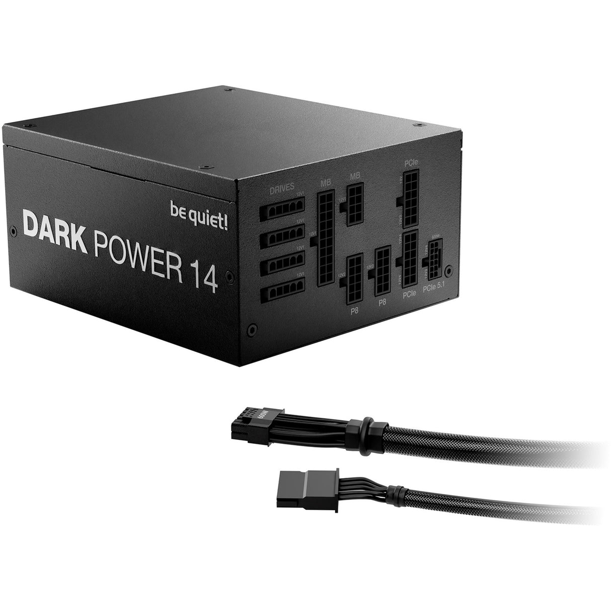 Soyez silencieux! alimentation modulaire dark power 14 de 1 000 watts (noir, 1x 12v-2x6, 4x pcie)