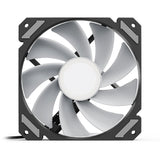 Sharkoon requin miroir rgb pwm ventilateur de boîtier inversé (noir, 120 x 120 x 25 mm)