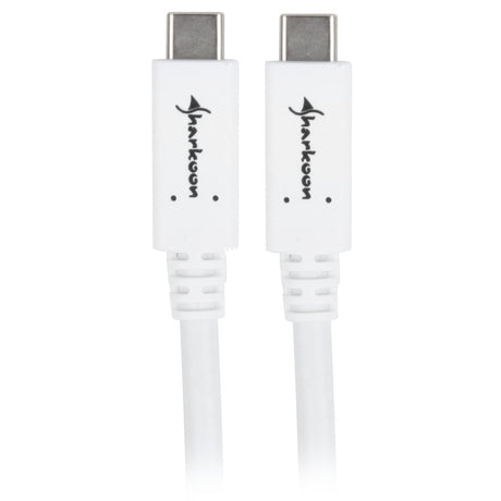 Câble Sharkoon USB-C 3.2 > USB-C (blanc, 1 mètre)