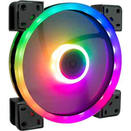 Inter-tech argus rs-141 rgb ventilateur de boîtier (noir, 140 x 140 x 25 mm, pwm)