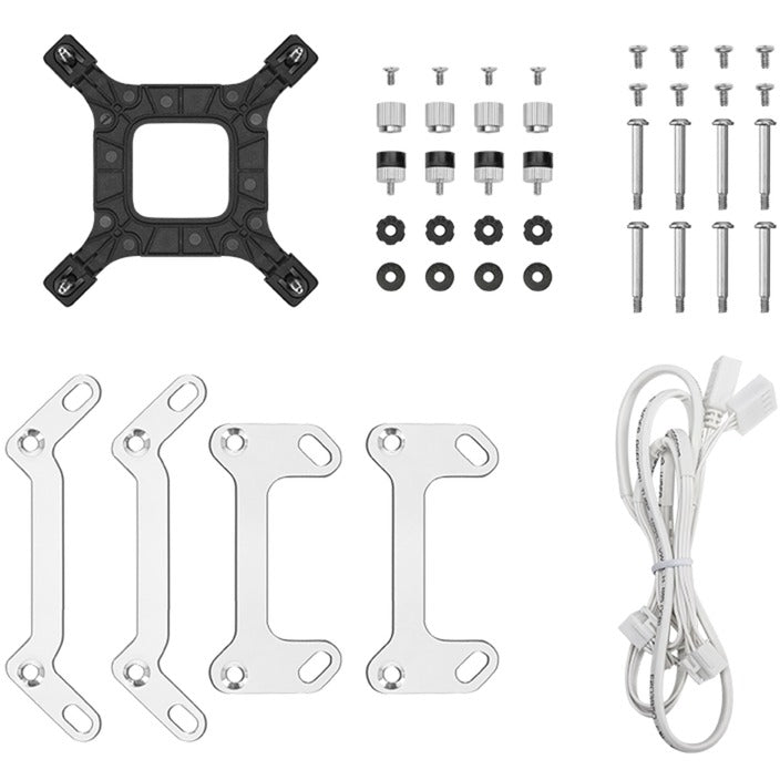 Refroidissement par eau Deepcool LD240 (blanc, connecteur de ventilateur PWM 4 broches)