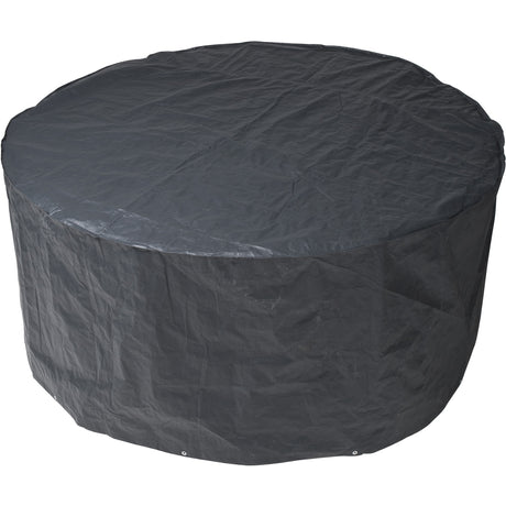 Couverture de meubles de jardin nature pour la table ronde et les chaises