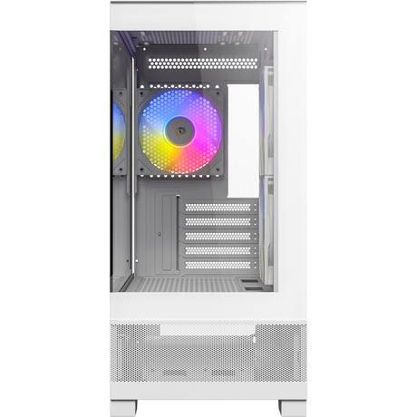 Boîtier mini tour Antec cx500m argb (blanc | 2x USB-A | 1x USB-C | verre trempé)