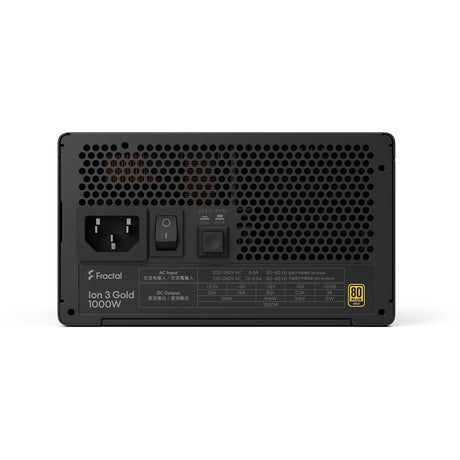 Fractal design ion gold 3 alimentation modulaire 1000 watts (noir, 1x 12v-2x6, 3x pcie)