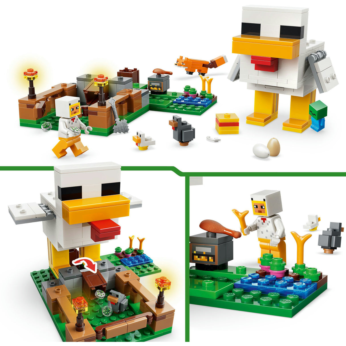 Lego minecraft animaux de la ferme de poulet jouets pour enfants - 21585