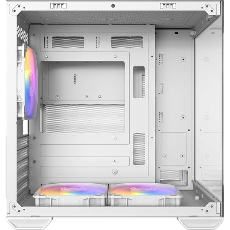 Boîtier mini tour Antec cx60m argb (blanc | 3x usb-a | rgb | verre trempé)