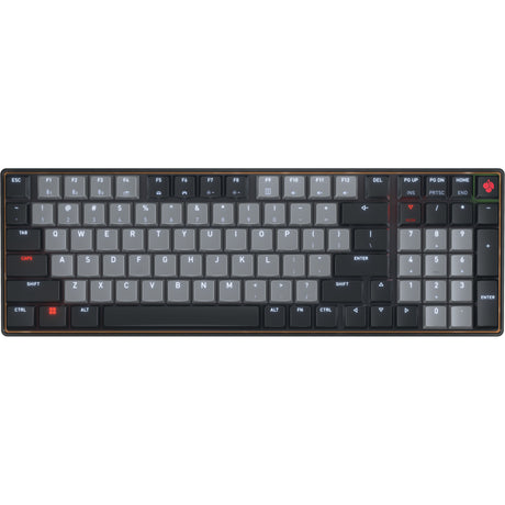 Cherry kw 550 mx lp, clavier (noir, disposition américaine, mx low profile 2.0 ivoire, 96%, led blanche, touches pbt)