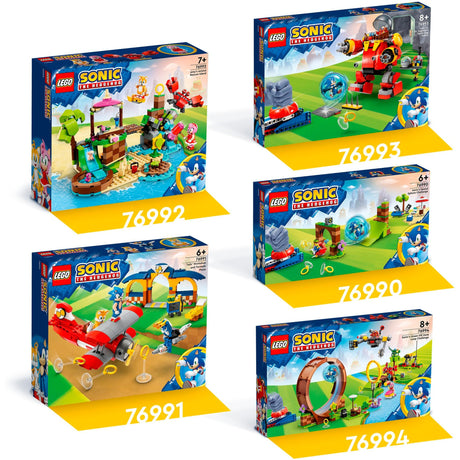 Lego Sonic le hérisson - Jouet de construction de l'île du refuge pour animaux d'Amy (76992)