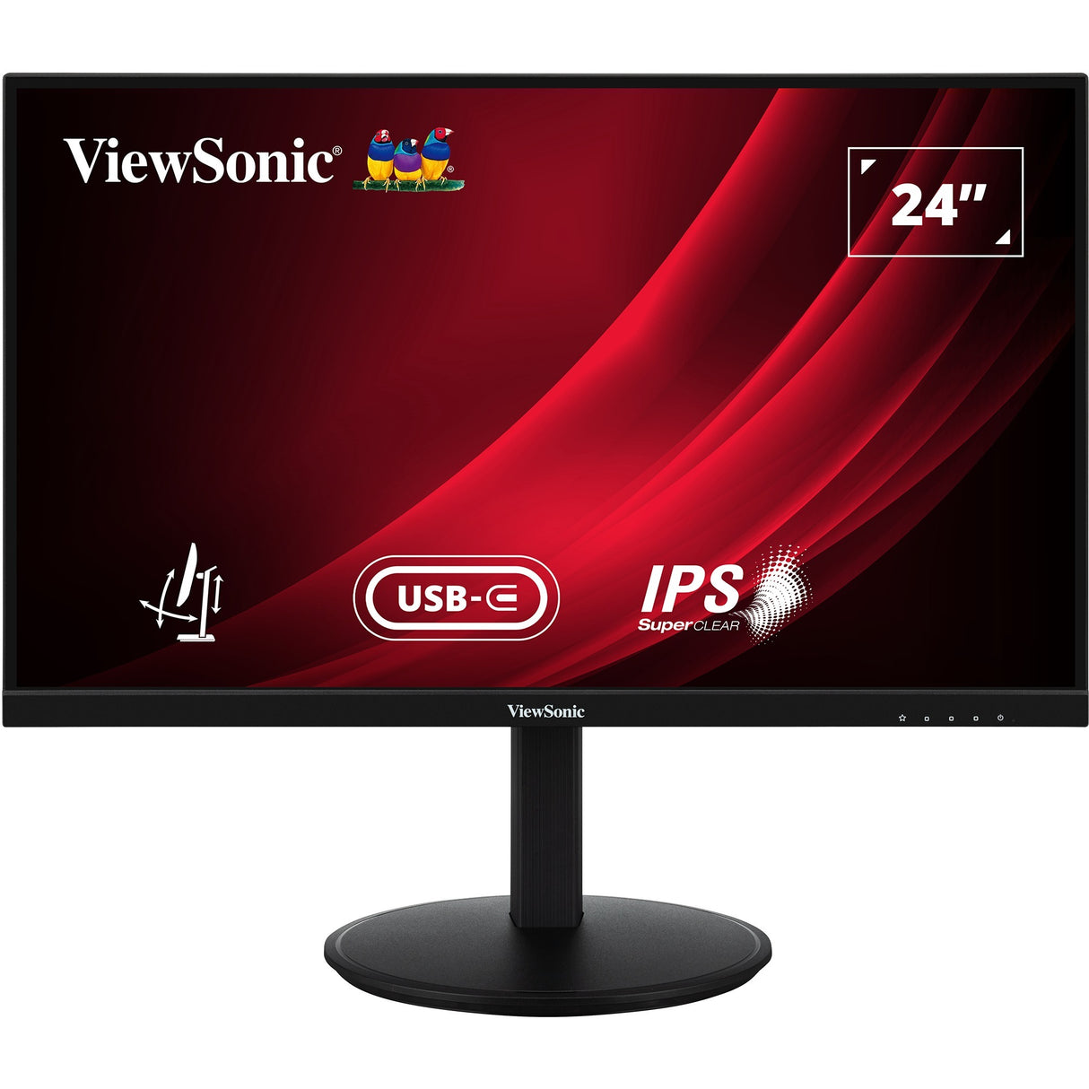 Moniteur Viewsonic vg2409-mhdu-2 24 (noir, 1x HDMI, 1x port d'affichage, USB-C, USB-A, USB-B, 100 Hz)