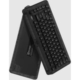 Clavier mécanique sans fil Iqunix zx75 côté obscur (noir, disposition américaine (qwerty), marron cerise mx, 75 %, LED RVB, remplaçable à chaud, pbt double prise, 2,4 GHz | Bluetooth 5.1 | USB-C)