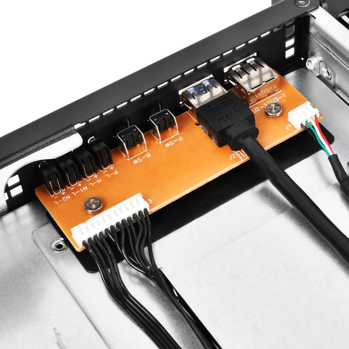 Boîtier rack Silverstone RM21-308 (noir | 1x USB-A 2.0 | 1x USB-A 3.2 (5 Gbit s))