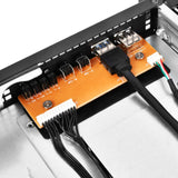 Boîtier rack Silverstone RM21-308 (noir | 1x USB-A 2.0 | 1x USB-A 3.2 (5 Gbit s))