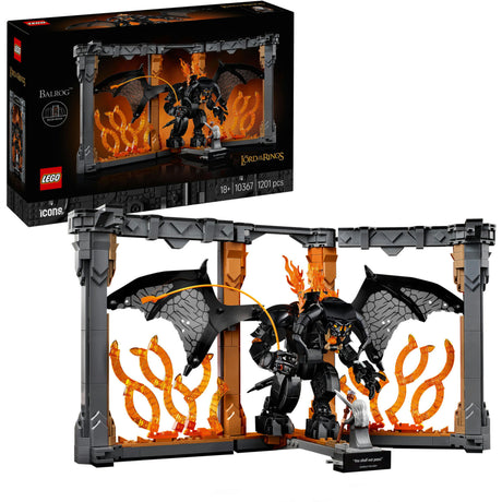 Lego icônes 10367 serre-livres le seigneur des anneaux Balrog