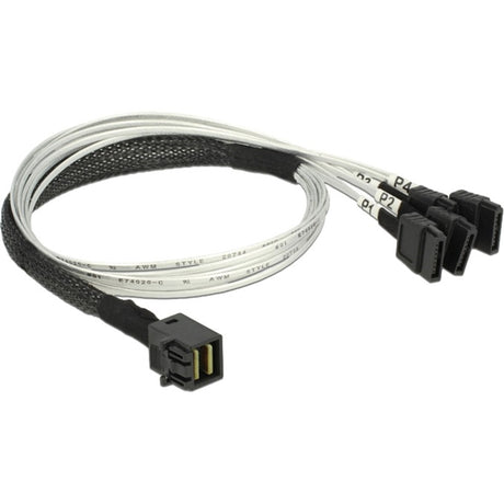 Dellock Cable Mini Sas HD SFF-8643> 4 X SATA 7 broches, 0,5 m