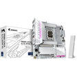 Carte mère Gigabyte B860M Aorus Elite WiFi6E Ice Socket 1851 (blanc argenté, RAID, 2,5 Go-LAN, Wi-Fi 7, BT, Sound, µATX)