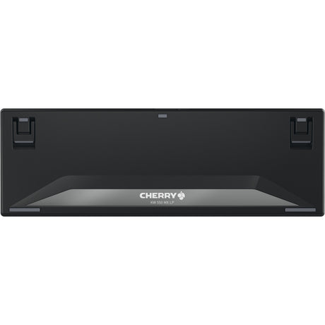 Cherry kw 550 mx lp, clavier (noir, disposition américaine, mx low profile 2.0 ivoire, 96%, led blanche, touches pbt)