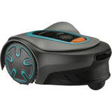 Gardena robot tondeuse Sileno Minimo 250 (gris turquoise, 250 m², batterie li-ion + station de base incluse, Bluetooth)