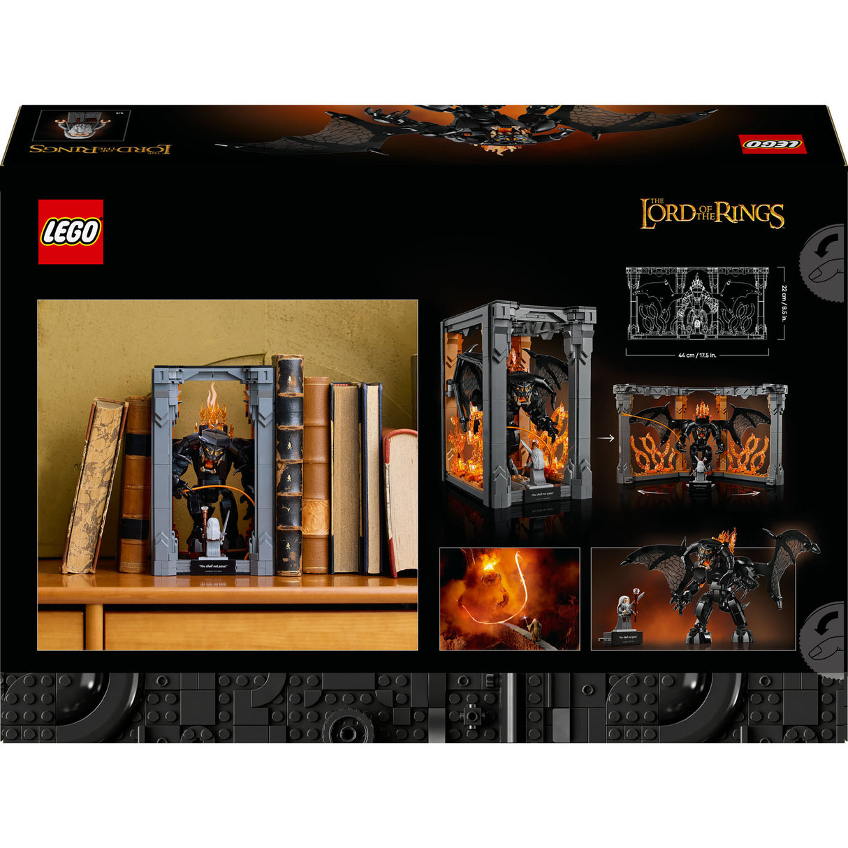 Lego icônes 10367 serre-livres le seigneur des anneaux Balrog