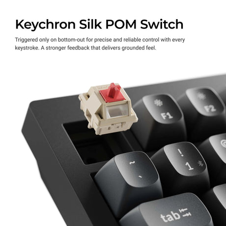 Clavier mécanique personnalisé sans fil Keychron v1 ultra 8k (noir, disposition américaine (qwerty), banane à pompon en soie, 75 %, RVB, échange à chaud, 2,4 GHz | Bluetooth 5.3 | USB-C)