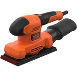 Black+decker 150w 1 ponceuse orbitale 3 feuilles bew220-qs (orange noir)