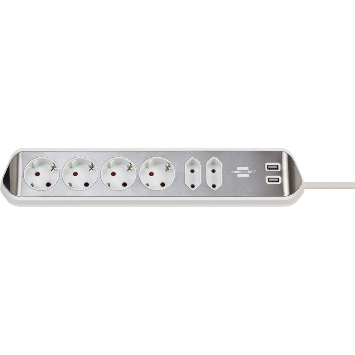 Brennenstuhl Brennenstuhl Estilo HoekstopContact 4 fois avec USB Charge Func