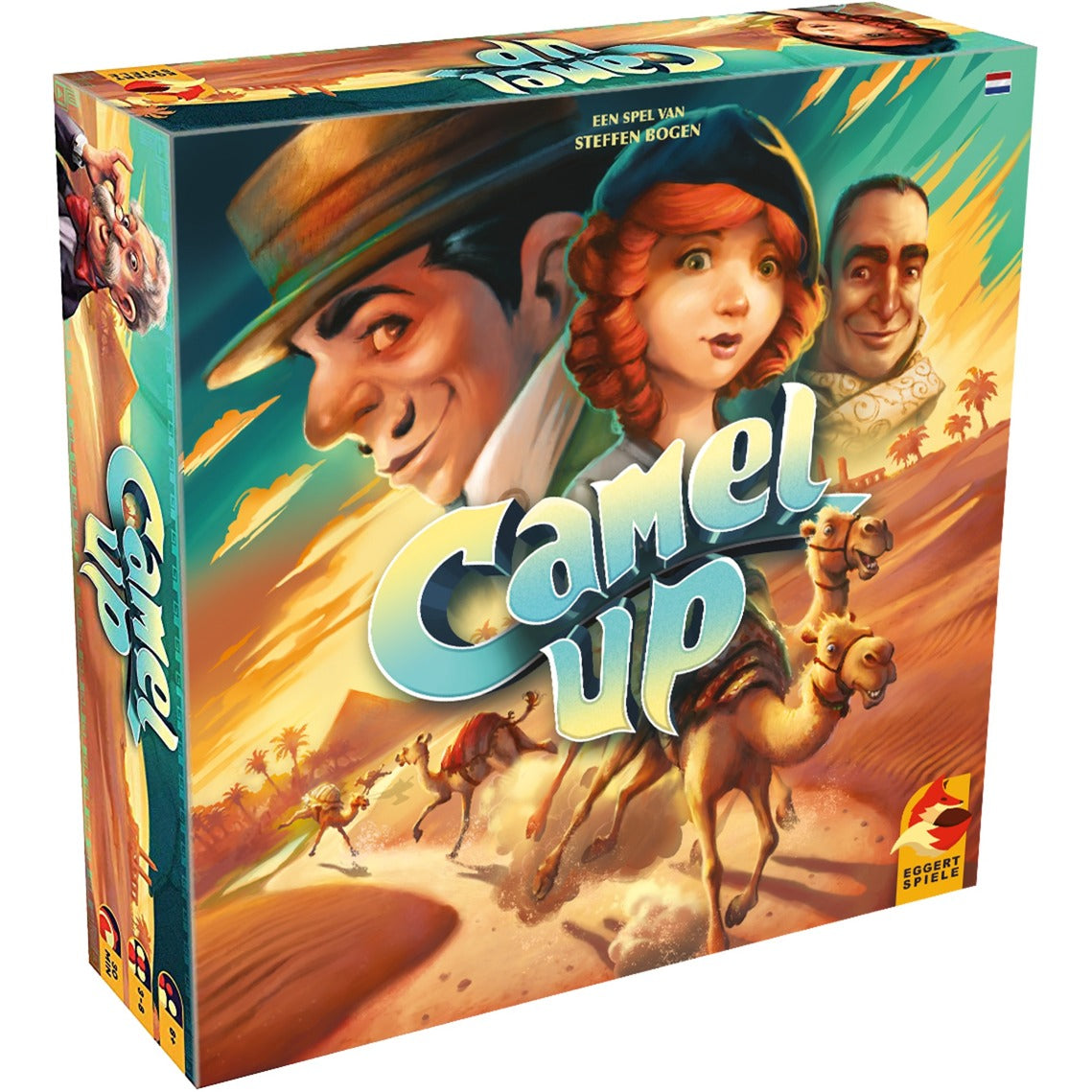 Asmodee eggertspiele camel up - jeu de société course de chameaux - nouvelle édition avec palmier 3D