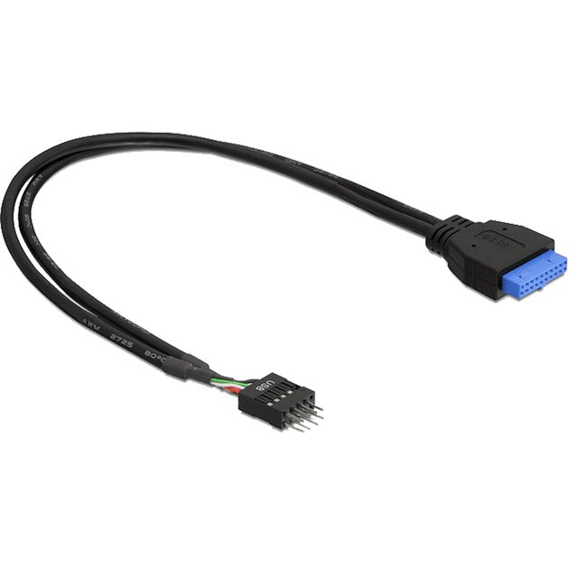 Delock Adaptateur d'embase USB 3.0 > USB 2.0 (noir, 0,3 mètre)
