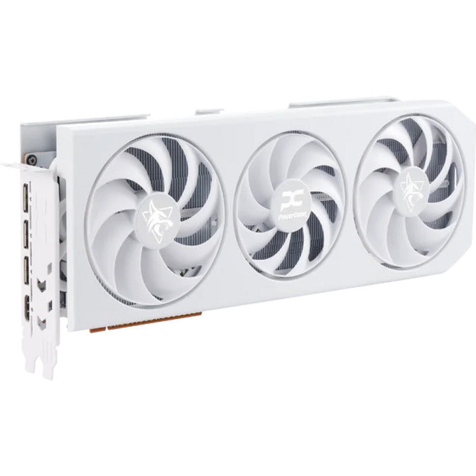 Carte graphique Powercolor Radeon RX 9070 XT Hellhound Spectral White 16 Go GDDR6 (blanc, RDNA4, GDDR6, 3x Display Port, 1x HDMI)