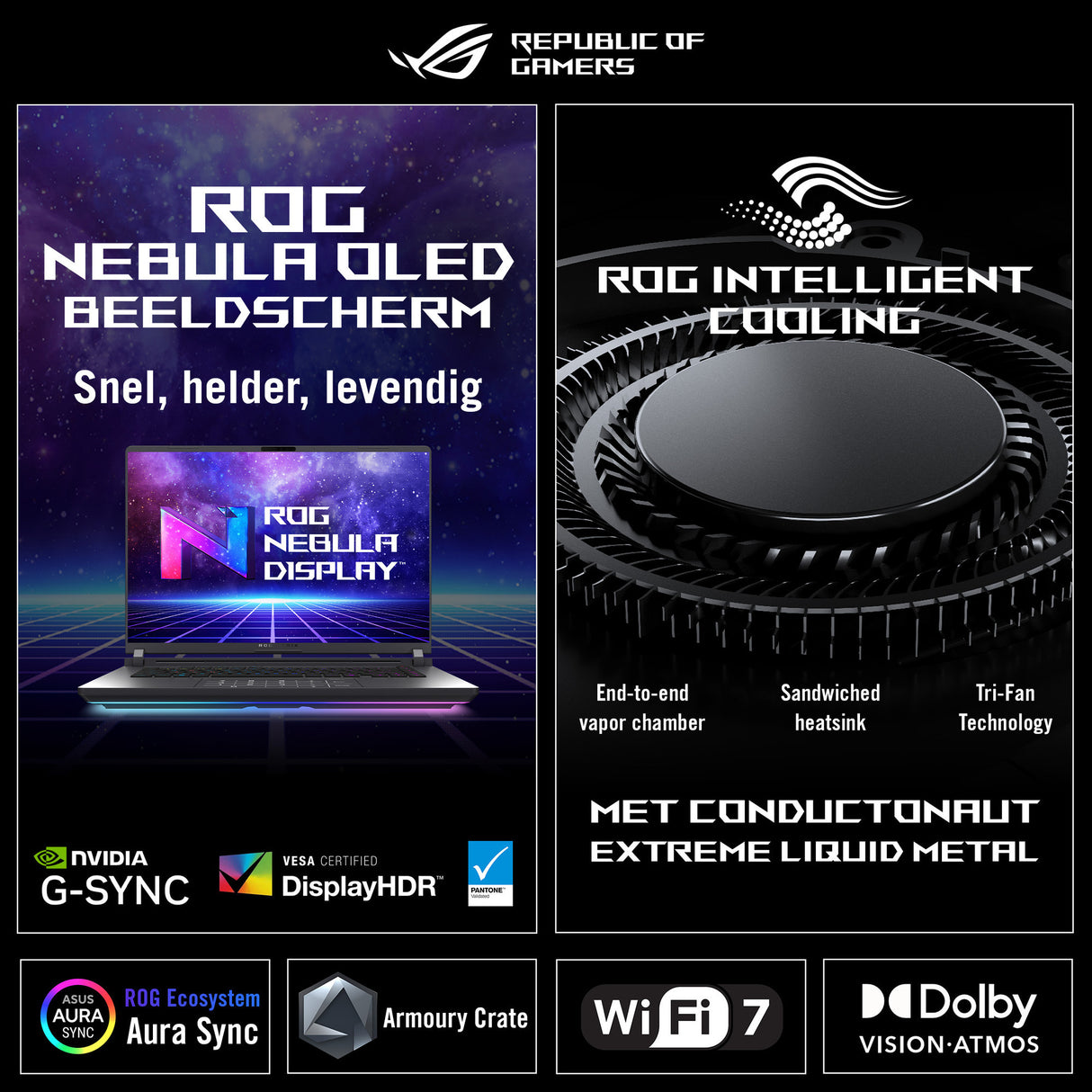 Ordinateur portable de jeu Asus ROG Strix G16 G615JMR-S5020W 16 (Gris | Core i7-14650HX | RTX 5060 | 16 Go | SSD 1 To)