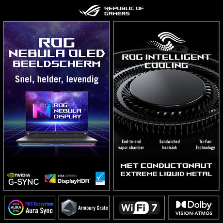 Ordinateur portable de jeu Asus ROG Strix G16 G615JMR-S5020W 16 (Gris | Core i7-14650HX | RTX 5060 | 16 Go | SSD 1 To)