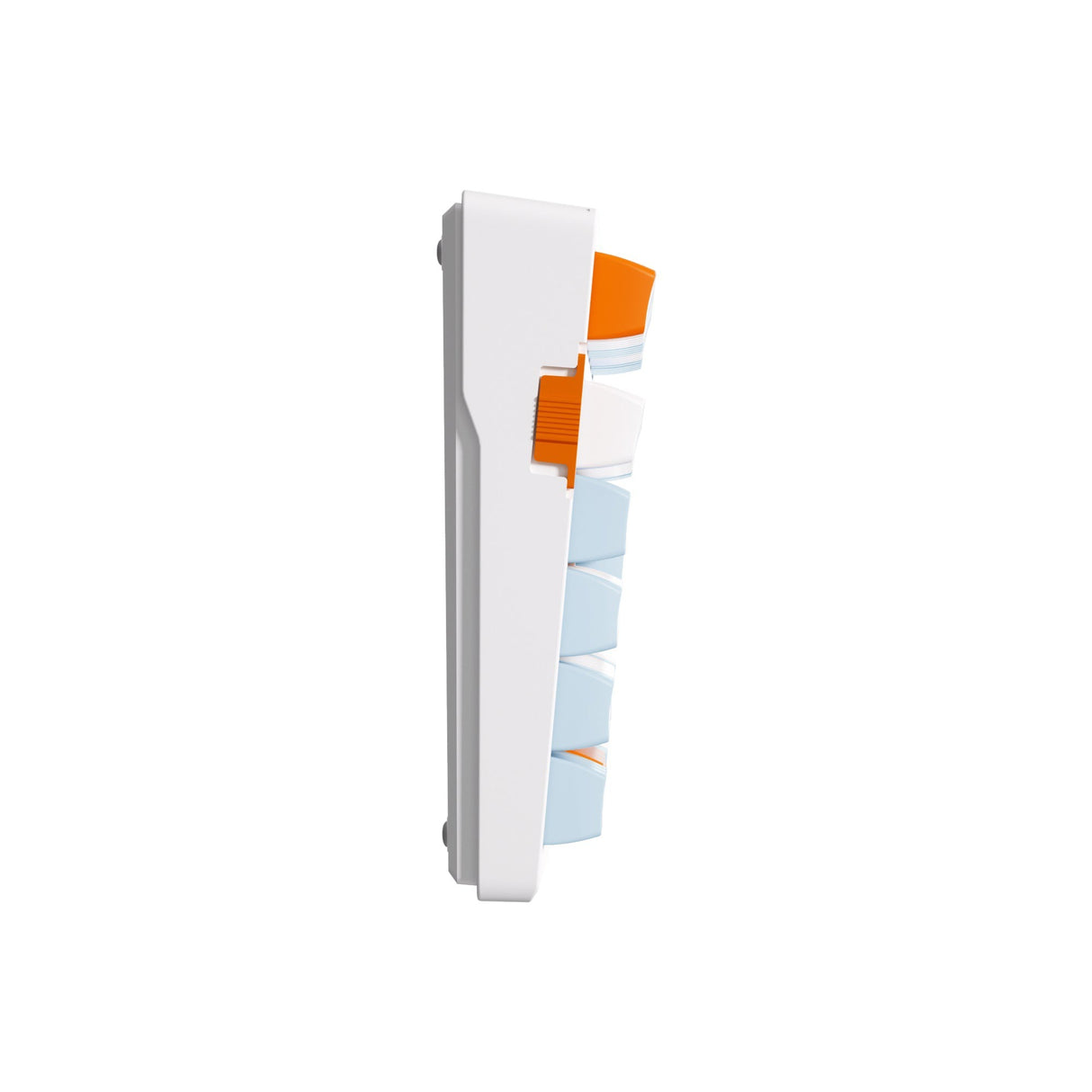 Mchose G98 Pro Orange Blue Snow Tiger Clavier de jeu mécanique RVB personnalisé tri-mode sans fil (bleu, disposition américaine (Qwerty), TTC Snow Tiger, RVB, échange à chaud, PBT double prise, sans fil | Bluetooth | USB-C)