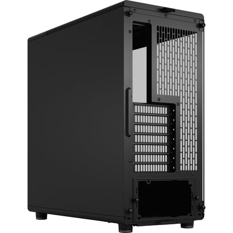 Fractal design north - boîtier tour midi édition momentum (couleur bois noir | 2x USB-A | 1x USB-C | verre trempé)