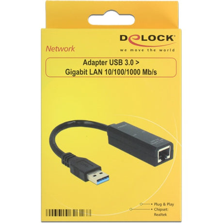 Delock adaptateur USB 3.0 > Gigabit LAN (noir, 62616)