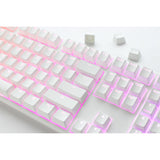 Clavier mécanique RVB blanc pur classique Ducky One 3 (blanc, disposition américaine (qwerty), cerise mx speed silver, 100 %, LED RVB, pbt double-shot, remplaçable à chaud, mécanique charlatan)