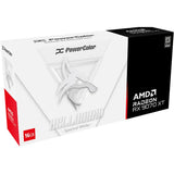 Carte graphique Powercolor Radeon RX 9070 XT Hellhound Spectral White 16 Go GDDR6 (blanc, RDNA4, GDDR6, 3x Display Port, 1x HDMI)